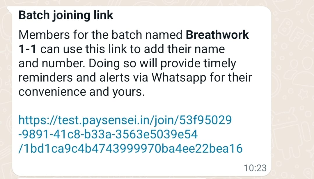 Batch Joining Link