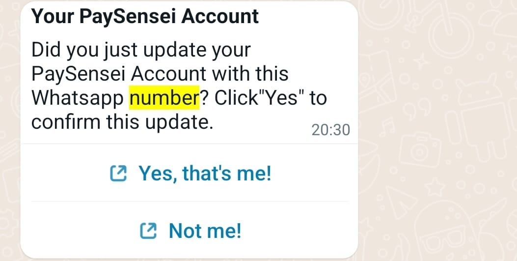 WhatsApp Verification